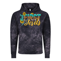 Cloud Black but first jesus Vintage Hoodie - NancyCooperArtShop