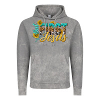 Cloud Rock but first jesus Vintage Hoodie - NancyCooperArtShop