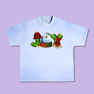 Joy For Christmas With Snowman Urban Heavy Tee Designed By Adodesignshop