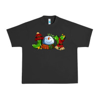 Pigment Black joy for christmas with snowman Urban Heavy Tee - AdoDesignShop