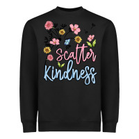 Black scatter kindness Heavyweight Sweatshirt - MaliasSmallBusiness