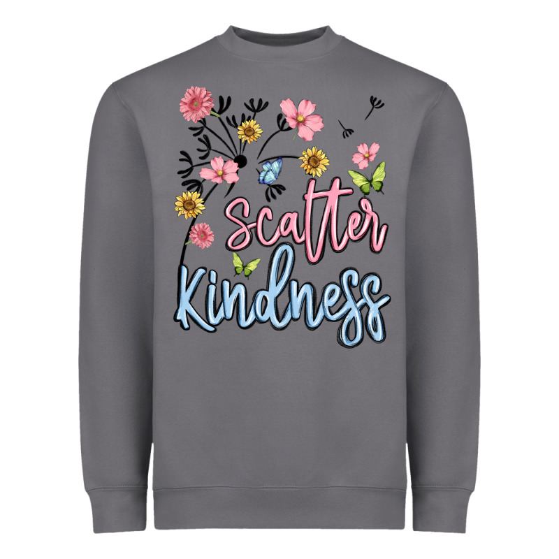 Scatter Kindness Heavyweight Sweatshirt by MaliasSmallBusiness | Teevron