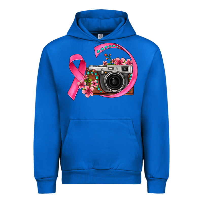 Floral Cancer Ribbon Vintage Camera Urban Hoodie by FaDigitalArtStudio | Teevron