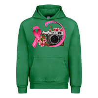 Emerald floral cancer ribbon vintage camera Urban Hoodie - FaDigitalArtStudio