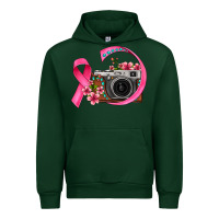 Forest Green floral cancer ribbon vintage camera Urban Hoodie - FaDigitalArtStudio