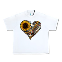 White western sunflower leopard cowhide heart Urban Heavy Tee - Jasminsmagicworld
