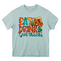 Arona eat drink give thanks Heavy Core Tee - CowhideDigitalArt