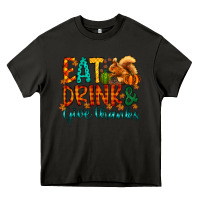 Asphalt eat drink give thanks Heavy Core Tee - CowhideDigitalArt