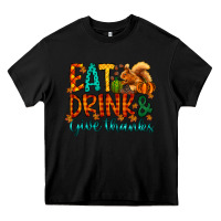 Black eat drink give thanks Heavy Core Tee - CowhideDigitalArt