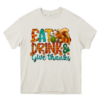 Cream eat drink give thanks Heavy Core Tee - CowhideDigitalArt