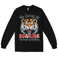 Black the heavens are roaring tiger Long Sleeve Tee - MaliasSmallBusiness