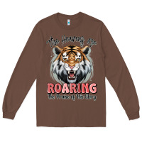 Chestnut the heavens are roaring tiger Long Sleeve Tee - MaliasSmallBusiness