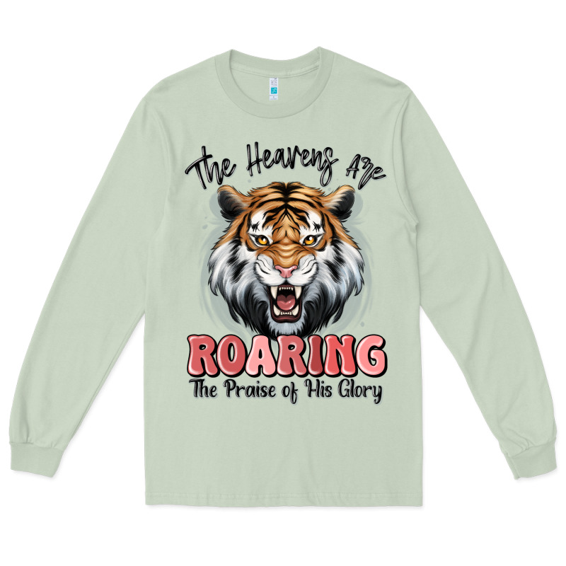 The Heavens Are Roaring Tiger Long Sleeve Tee by MaliasSmallBusiness | Teevron