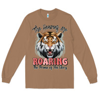Toasted Coconut the heavens are roaring tiger Long Sleeve Tee - MaliasSmallBusiness