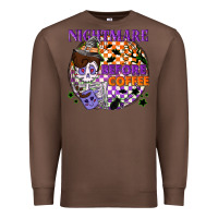 Chestnut Nightmare before the coffee halloween Premium Sweatshirt - NancyCooperArtShop