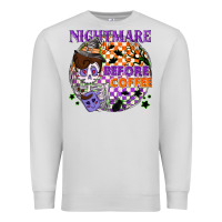 Dove Grey Nightmare before the coffee halloween Premium Sweatshirt - NancyCooperArtShop