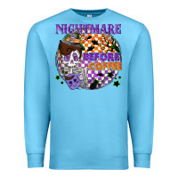 Ocean Blue Nightmare before the coffee halloween Premium Sweatshirt - NancyCooperArtShop
