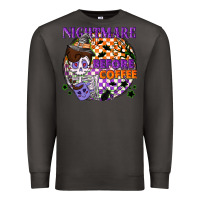 Smoke Nightmare before the coffee halloween Premium Sweatshirt - NancyCooperArtShop