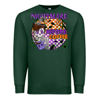 Sports Green Nightmare before the coffee halloween Premium Sweatshirt - NancyCooperArtShop