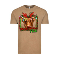 Vintage Coffee merry christmas y'all highland cow Vintage Tee - Jasminsmagicworld
