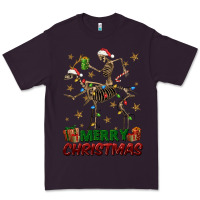 Plum merry christmas deer skeleton Premium Tee - FaDigitalArtStudio
