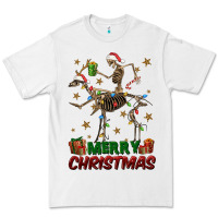 White merry christmas deer skeleton Premium Tee - FaDigitalArtStudio