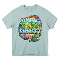 Arona sunrise sunburn sunset repeat Heavy Core Tee - BarkalooDesign