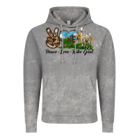 Cloud Rock Peace Love Kiko Goat Vintage Hoodie - LillyAllenDesigns