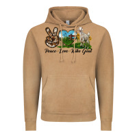 Vintage Camel Peace Love Kiko Goat Vintage Hoodie - LillyAllenDesigns