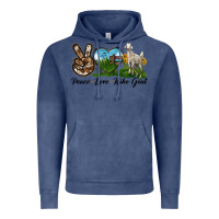 Vintage Denim Peace Love Kiko Goat Vintage Hoodie - LillyAllenDesigns