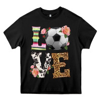 Black western love soccer Heavy Core Tee - HRA Design Shop