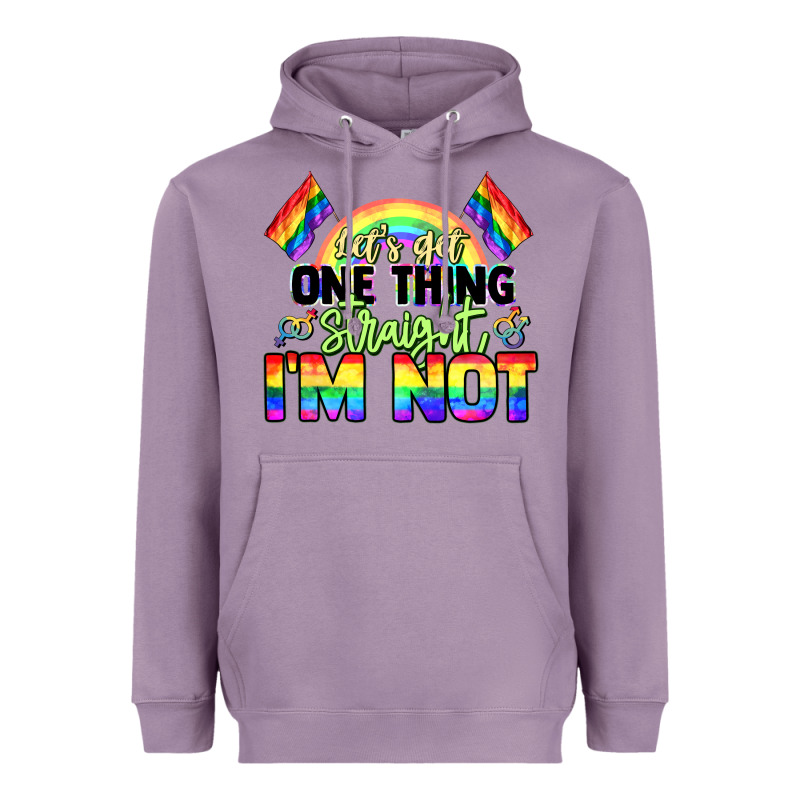 Let's Get One Thing Straight I'm Not Pride Lgbtq+ Heavyweight Hoodie by NancyCooperArtShop | Teevron
