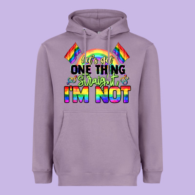 Let's Get One Thing Straight I'm Not Pride Lgbtq+ Heavyweight Hoodie Designed By Nancycooperartshop
