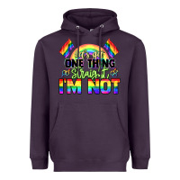 Plum Let's get one thing straight i'm not Pride LGBTQ+ Heavyweight Hoodie - NancyCooperArtShop