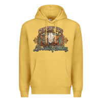 Antique Gold Chasin you like a shot of whiskey bull skull Premium Hoodie - HowdyJamesFarm