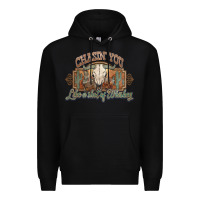 Black Chasin you like a shot of whiskey bull skull Premium Hoodie - HowdyJamesFarm