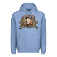 Colony Blue Chasin you like a shot of whiskey bull skull Premium Hoodie - HowdyJamesFarm