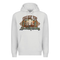 Dove Grey Chasin you like a shot of whiskey bull skull Premium Hoodie - HowdyJamesFarm