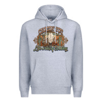 Heather Grey Chasin you like a shot of whiskey bull skull Premium Hoodie - HowdyJamesFarm