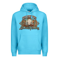 Ocean Blue Chasin you like a shot of whiskey bull skull Premium Hoodie - HowdyJamesFarm