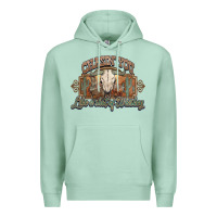 Seafoam Chasin you like a shot of whiskey bull skull Premium Hoodie - HowdyJamesFarm