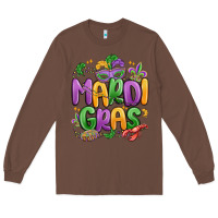 Chestnut mardi gras Long Sleeve Tee - MaliasSmallBusiness