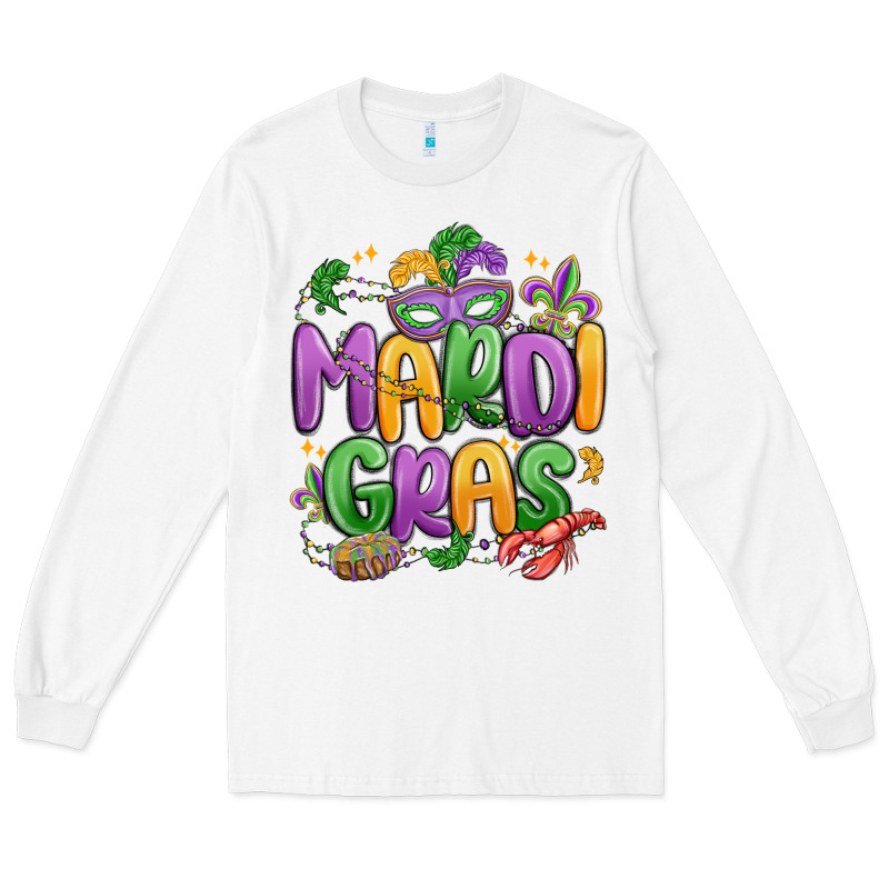 Mardi Gras Long Sleeve Tee by MaliasSmallBusiness | Teevron
