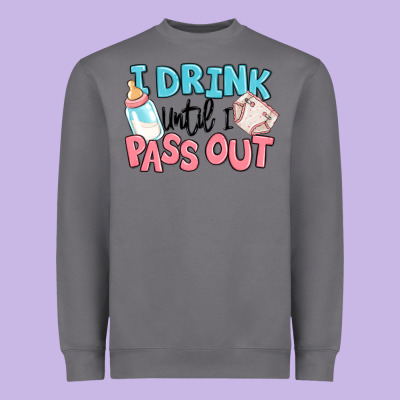 I Drink Until I Pass Out Baby Heavyweight Sweatshirt Designed By Maliassmallbusiness