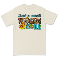 Bone just a small town girl with sunflowers and money Premium Tee - AdoDesignShop