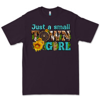 Plum just a small town girl with sunflowers and money Premium Tee - AdoDesignShop