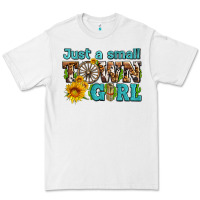 White just a small town girl with sunflowers and money Premium Tee - AdoDesignShop