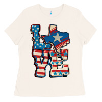Bone Love Texas  4th of july Ladies Tee - CowGirlArtShop