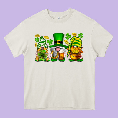 St. Patrick's Day Gnomies Heavy Core Tee Designed By Neo Western