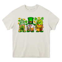 Cream St. Patrick's Day gnomies Heavy Core Tee - Neo Western
